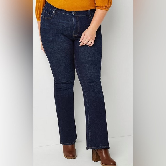 a.n.a - Plus Womens High Rise Flare Leg Jean Size 18W New With Tags - Picture 1 of 6